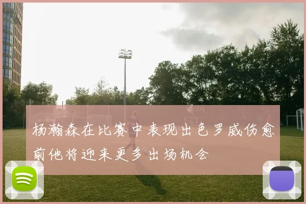 杨瀚森在比赛中表现出色罗威伤愈前他将迎来更多出场机会